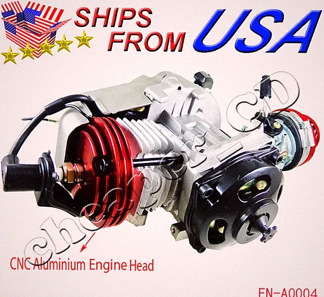 2 Stroke 47cc 49cc 50cc Racing Engine Motor Mini Pocket Dirt Bike Quad ATV