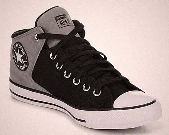Converse Chuck Taylor All Star High Street Mid Shoe Grey/Black/White A16470C
