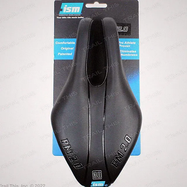 ISM PM 2.0 Split-Nose Performance Mountain Bike Saddle 135mm Width 295g - Black