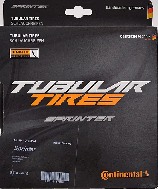 NEW CONTINENTAL SPRINTER Tubular Road Tire Black Chili: 28" 700x22