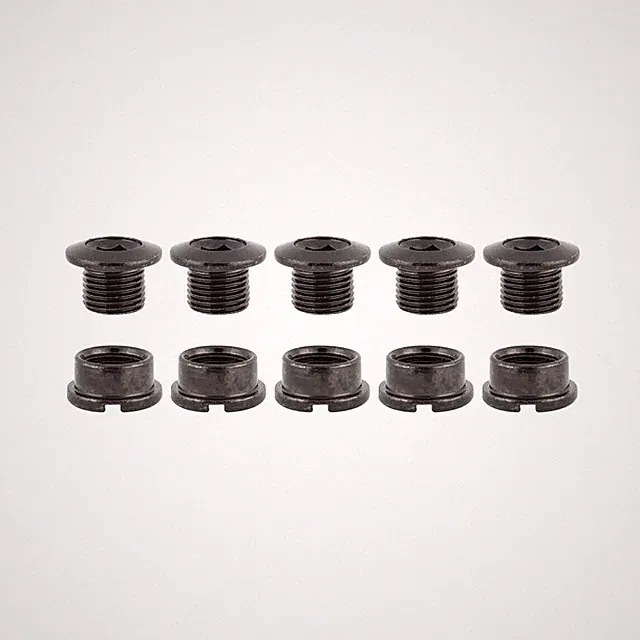 Origin-8 Black Chainring Bolts Set of 5 Single Speed Fixed Gear BMX Track Bike