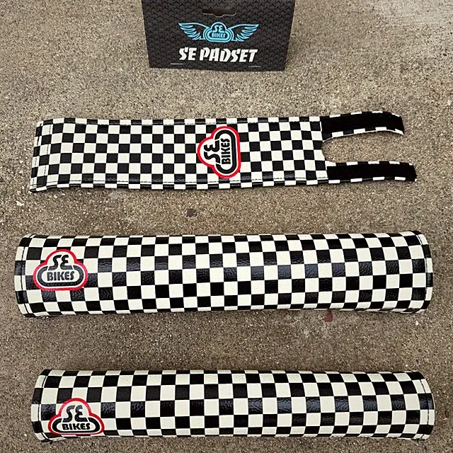 SE RACING BIKES CHECKERBOARD PAD SET BMX BIKE PADS GT DYNO MAfIA REDLINE HARO