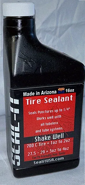 Seal-It Tubeless Tire Sealant MTB CX Road Fat Bike 16 oz Orange Stans