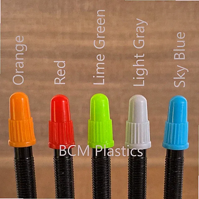 The Original BCM Plastic Colored Presta Valve Caps / 10 Dust Caps /Multi Variety