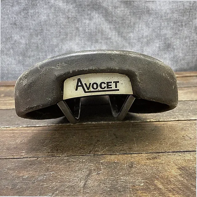 Vintage Avocet Racing Bicycle Saddle Seat Black Road MTB Made In Italy Eroica